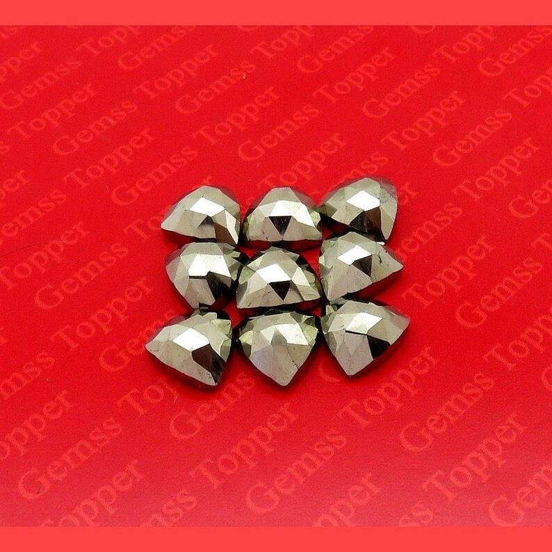 Pyrite 10x10 mm Trillion Rose Cut